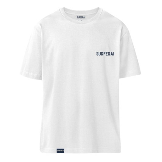 T-Shirt - SurferAI Logo/ Weiß Oversized Unisex