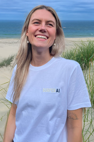 T-Shirt Sanderling - Möwenboard / Weiß