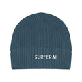 Fisherman Beanie Knutt - Blau / Weiß