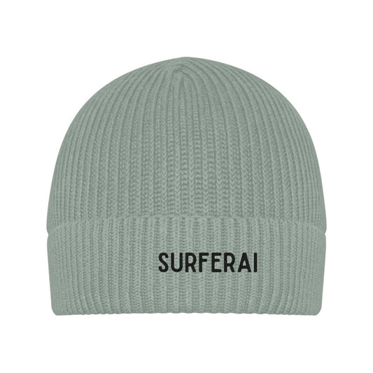Fisherman Beanie Knutt - Aloe / Schwarz