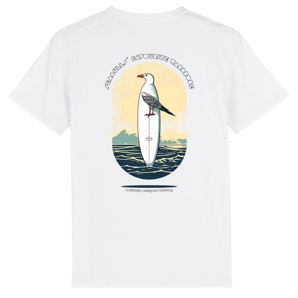 T-Shirt Sanderling - Möwenboard / Weiß