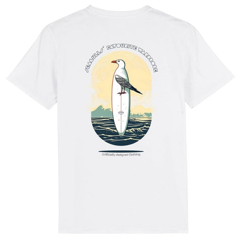 T-Shirt Sanderling - Möwenboard / Weiß