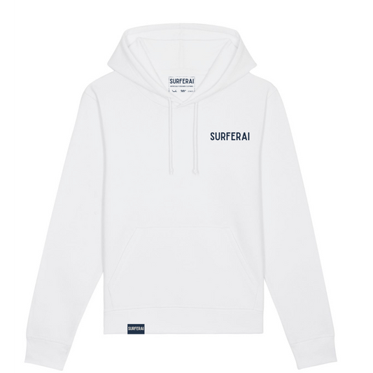 Hoodie - Fischgabel/ Weiß Unisex