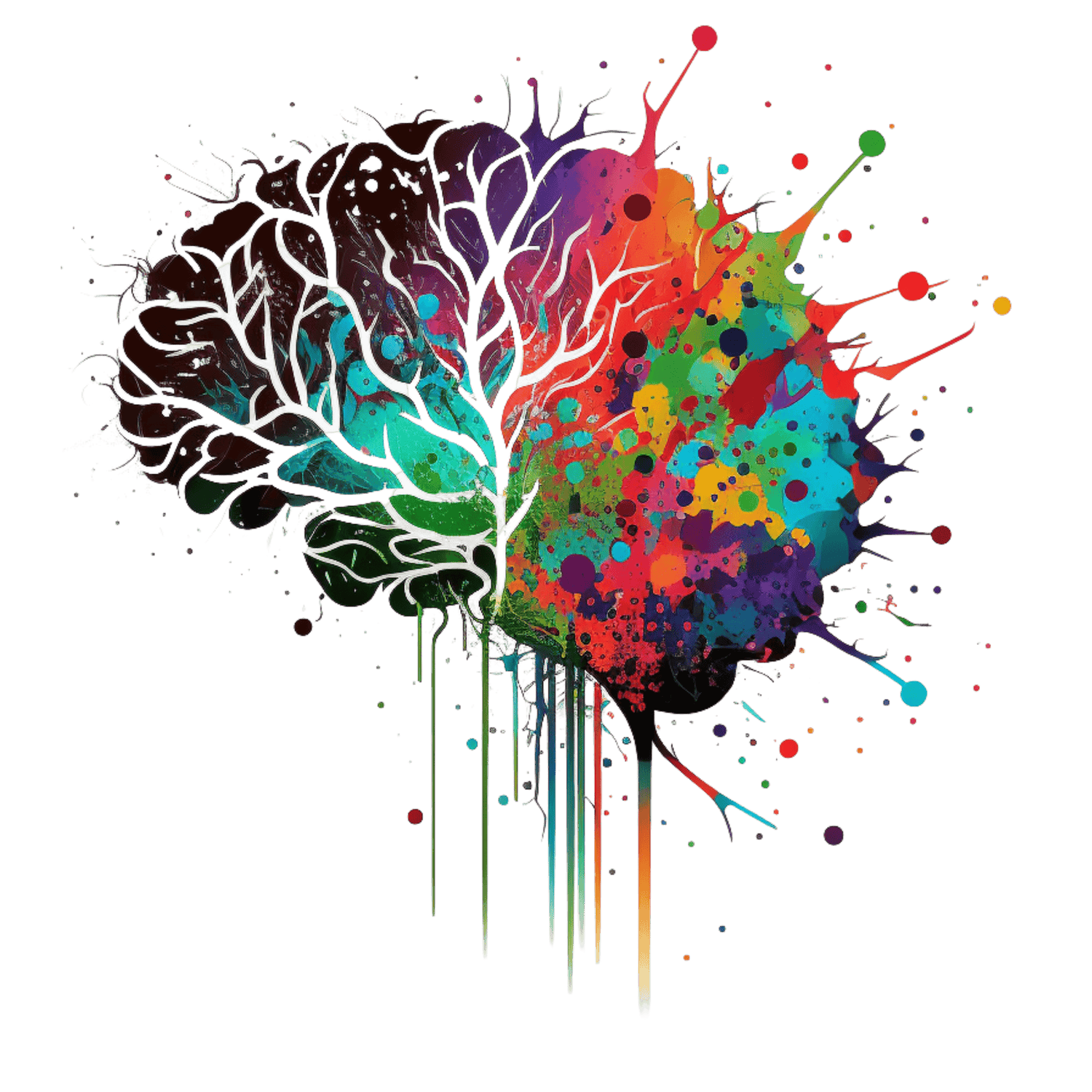 Gehirn, Farben, Design, Farbenfroh, Bunt, Mode, Künstliche Intelligenz, KI, AI, Artifical Intelligence, Gefühle, Eindrücke, 