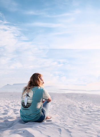 T-Shirt Sanderling - Möwenboard / Aloe