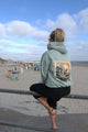 Hoodie - Wellenbriefmarke/ Aloe Oversized Unisex